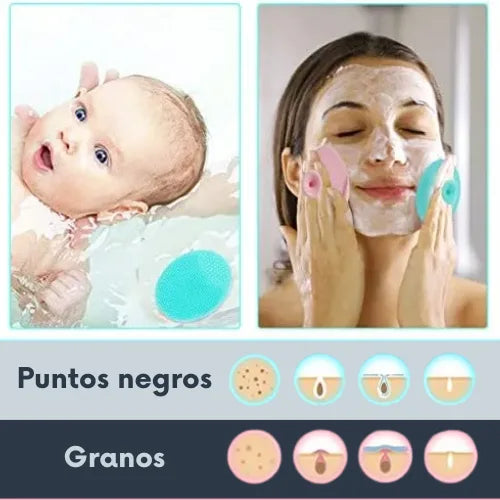 Kit de Silicona Para Exfoliación y Limpieza Facial