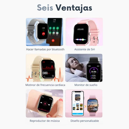 Smart Watch – Fitness, Saúde e Chamadas Bluetooth