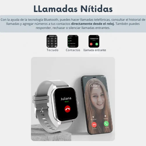 Smart Watch – Fitness, Saúde e Chamadas Bluetooth