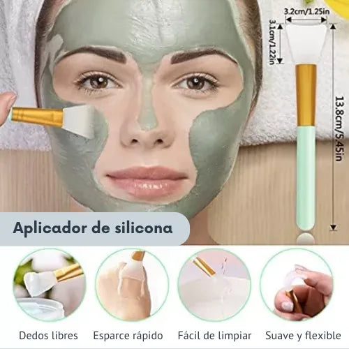 Kit de Silicona Para Exfoliación y Limpieza Facial