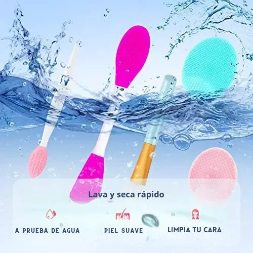 Kit de Silicona Para Exfoliación y Limpieza Facial