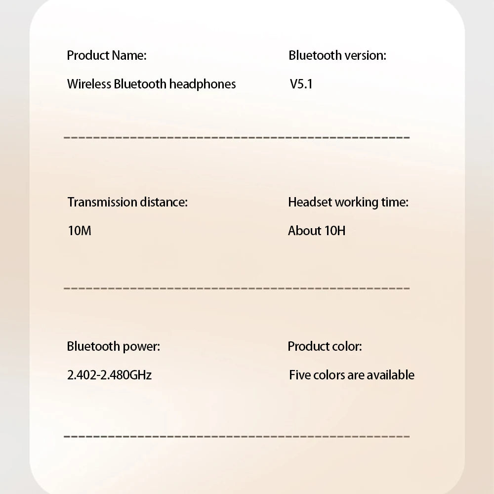 Auriculares Inalámbricos – Bluetooth, Cancelación de Ruido y Micrófono